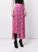 Balenciaga floral-print asymmetric pleated skirt