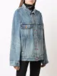 Balenciaga wide-sleeved denim jacket