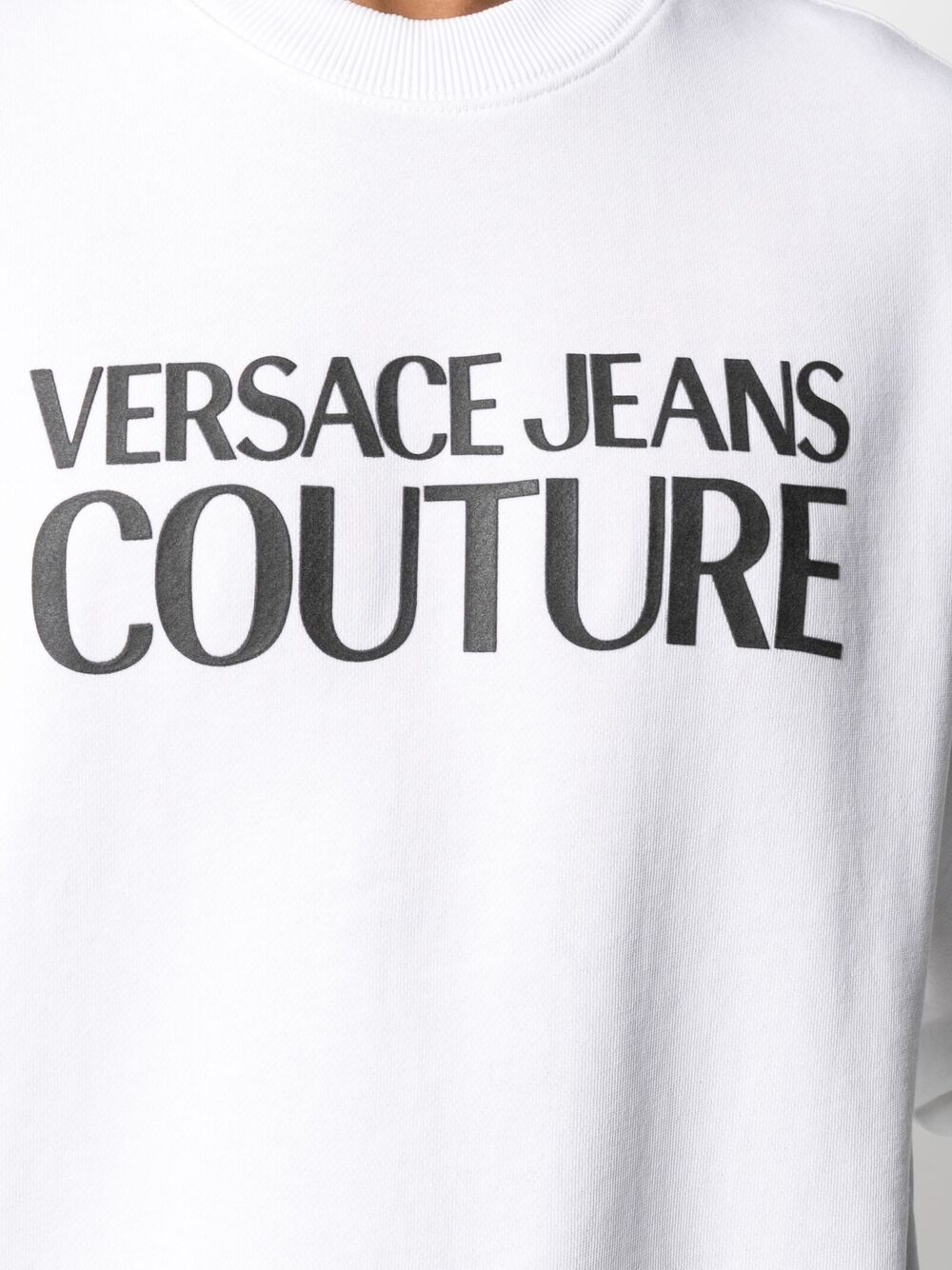 фото Versace jeans couture толстовка с круглым вырезом и логотипом