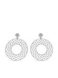 LEO PIZZO 18kt white gold diamond Merletti earrings - Silver