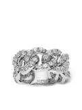 LEO PIZZO 18kt white gold diamond Groumette ring - Silver