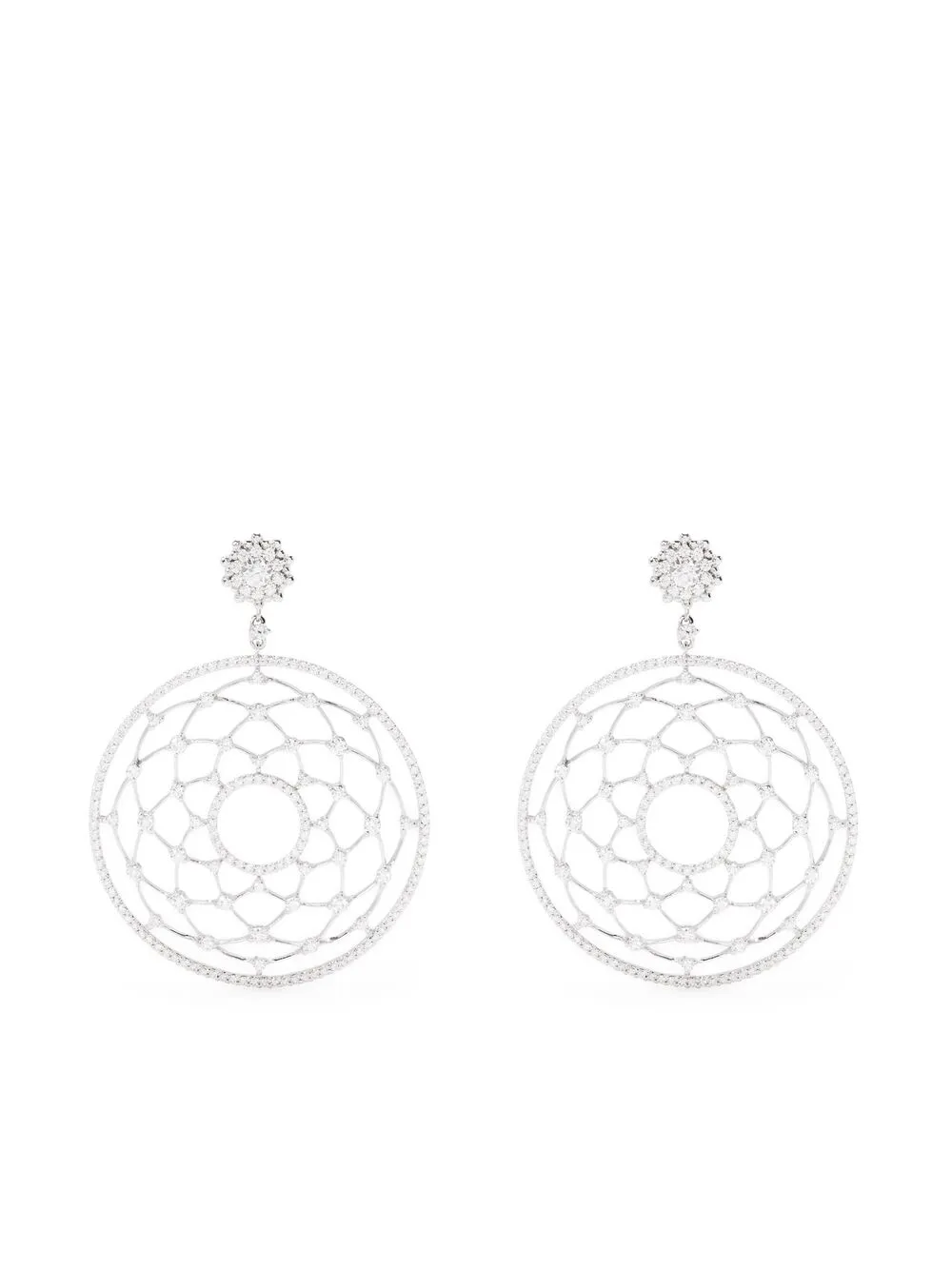 LEO PIZZO серьги Merletti из белого золота с бриллиантами