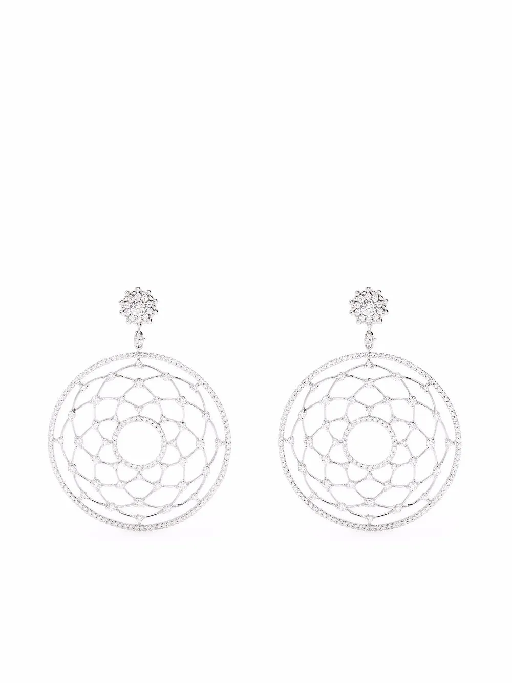 LEO PIZZO серьги Merletti из белого золота с бриллиантами