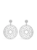 LEO PIZZO 18kt white gold diamond Merletti earrings - Silver