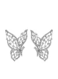 LEO PIZZO 18kt white gold diamond Light Wings earrings - Silver