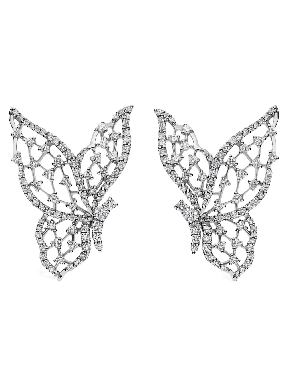 LEO PIZZO 18K white gold Light Wings diamond earrings