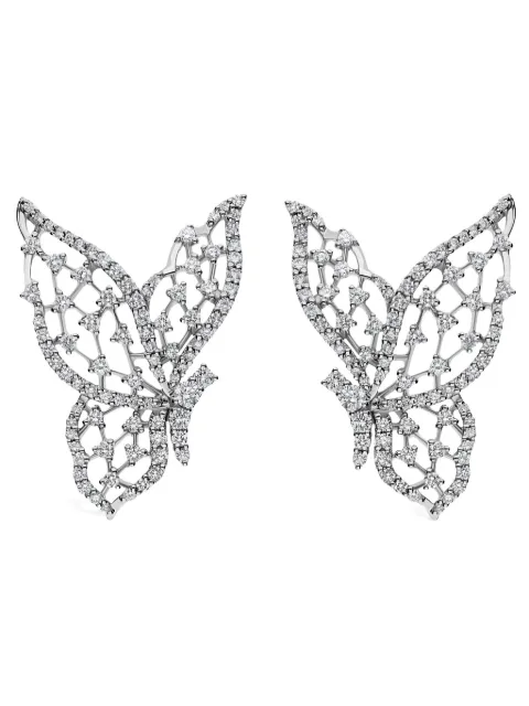 LEO PIZZO 18K white gold Light Wings diamond earrings