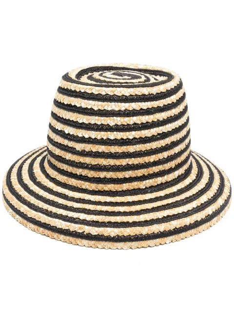 Borsalino Striped Straw Hat - Farfetch