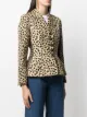 Christian Dior 1990s pre-owned leopard print notched lapels blazer