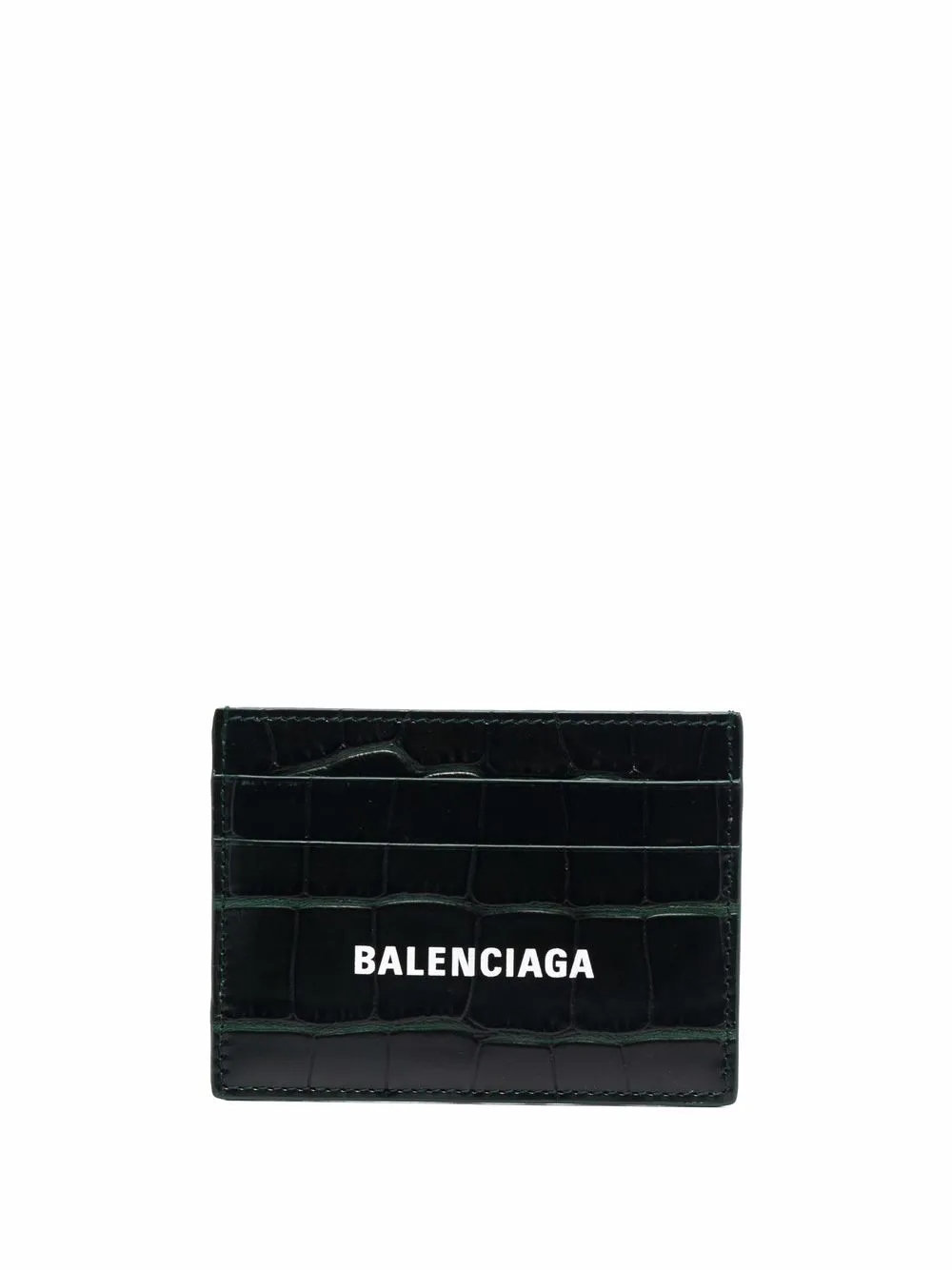 Balenciaga картхолдер с тиснением под крокодила 18425₽