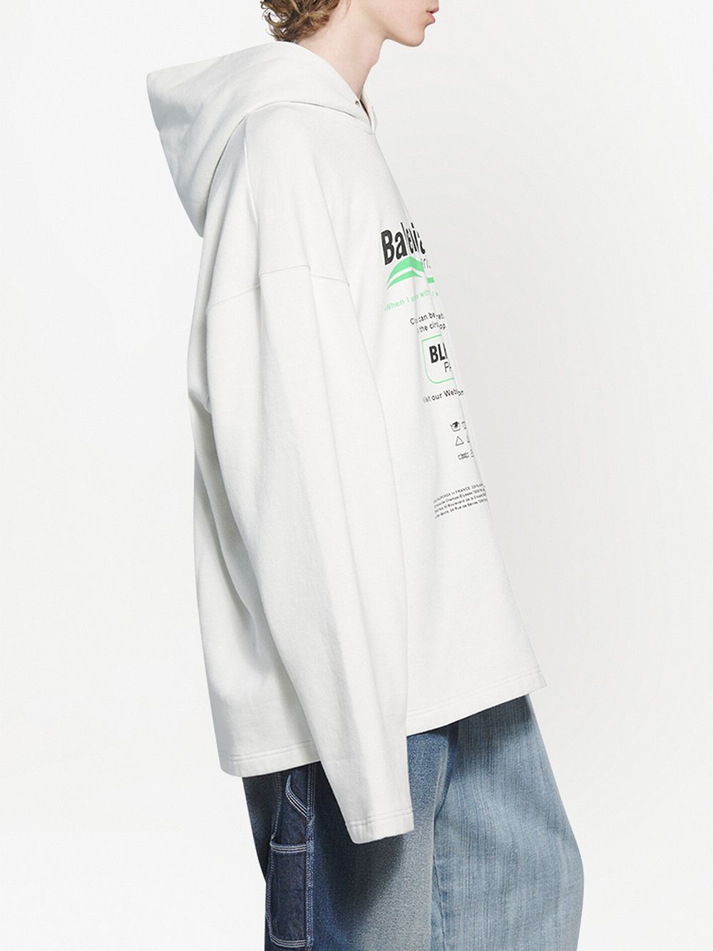 фото Balenciaga футболка dry cleaning с капюшоном