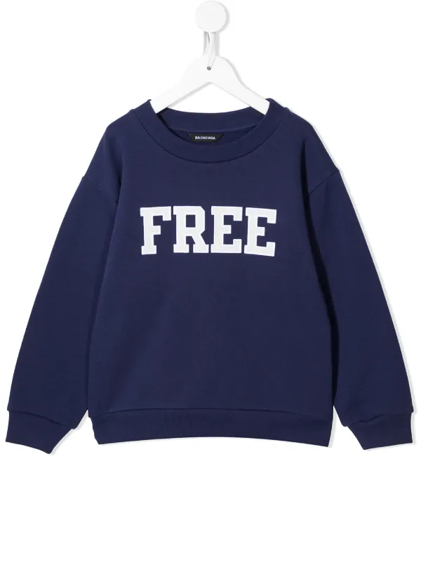 Balenciaga Kids バレンシアガ・キッズ Free スローガン スウェット