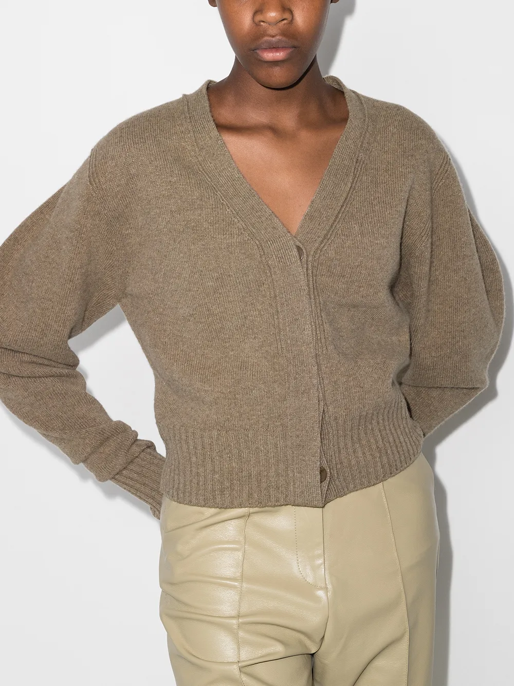 Image 2 of Low Classic V-neck wool-cashmere cardigan