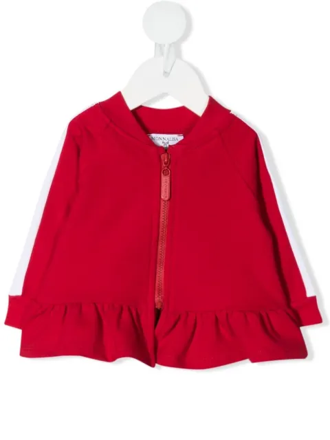 Monnalisa peplum hem bomber jacket