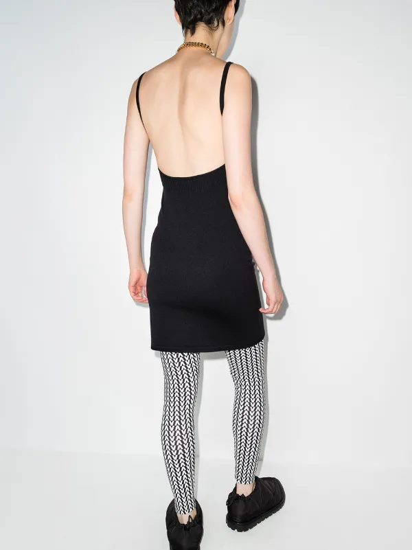 Disco ribbed mini dress