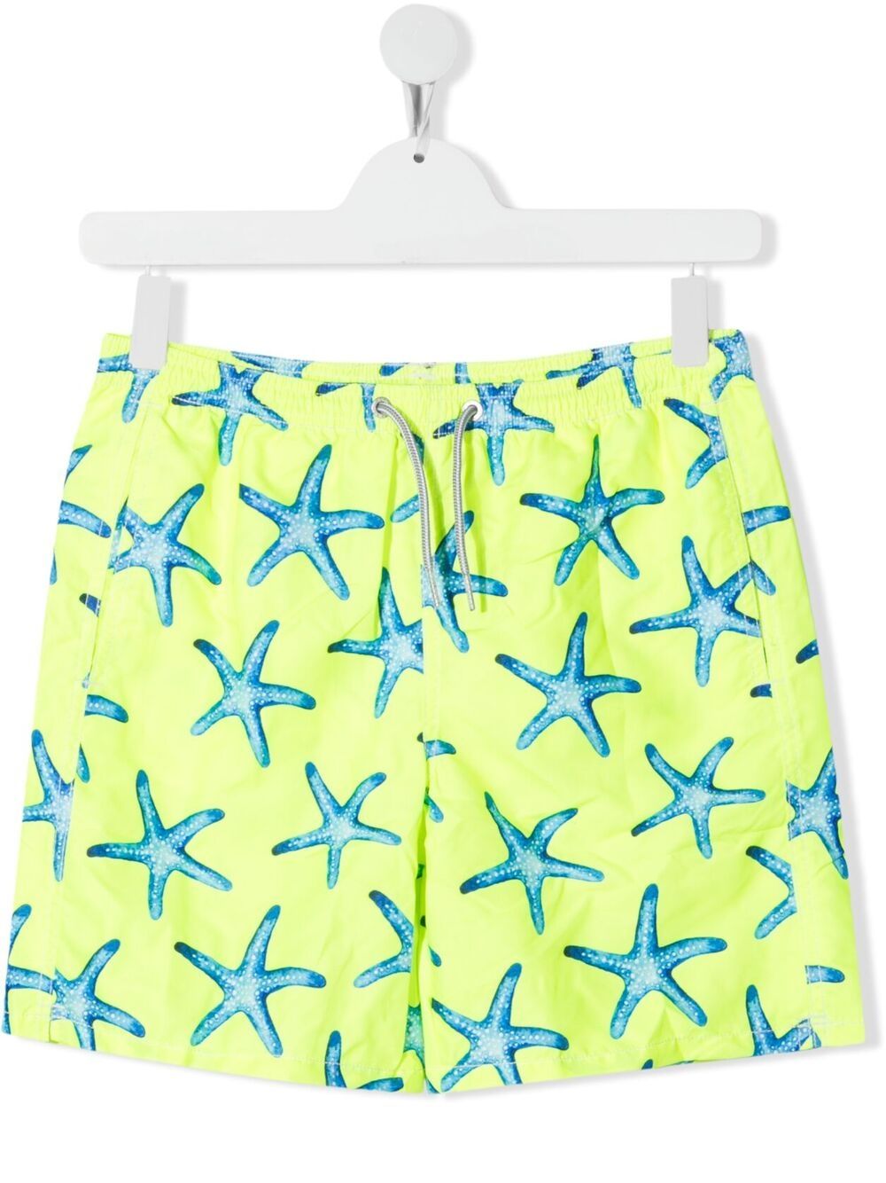 Mc2 Saint Barth Kids' Starfish-print Swimshorts In Yellow