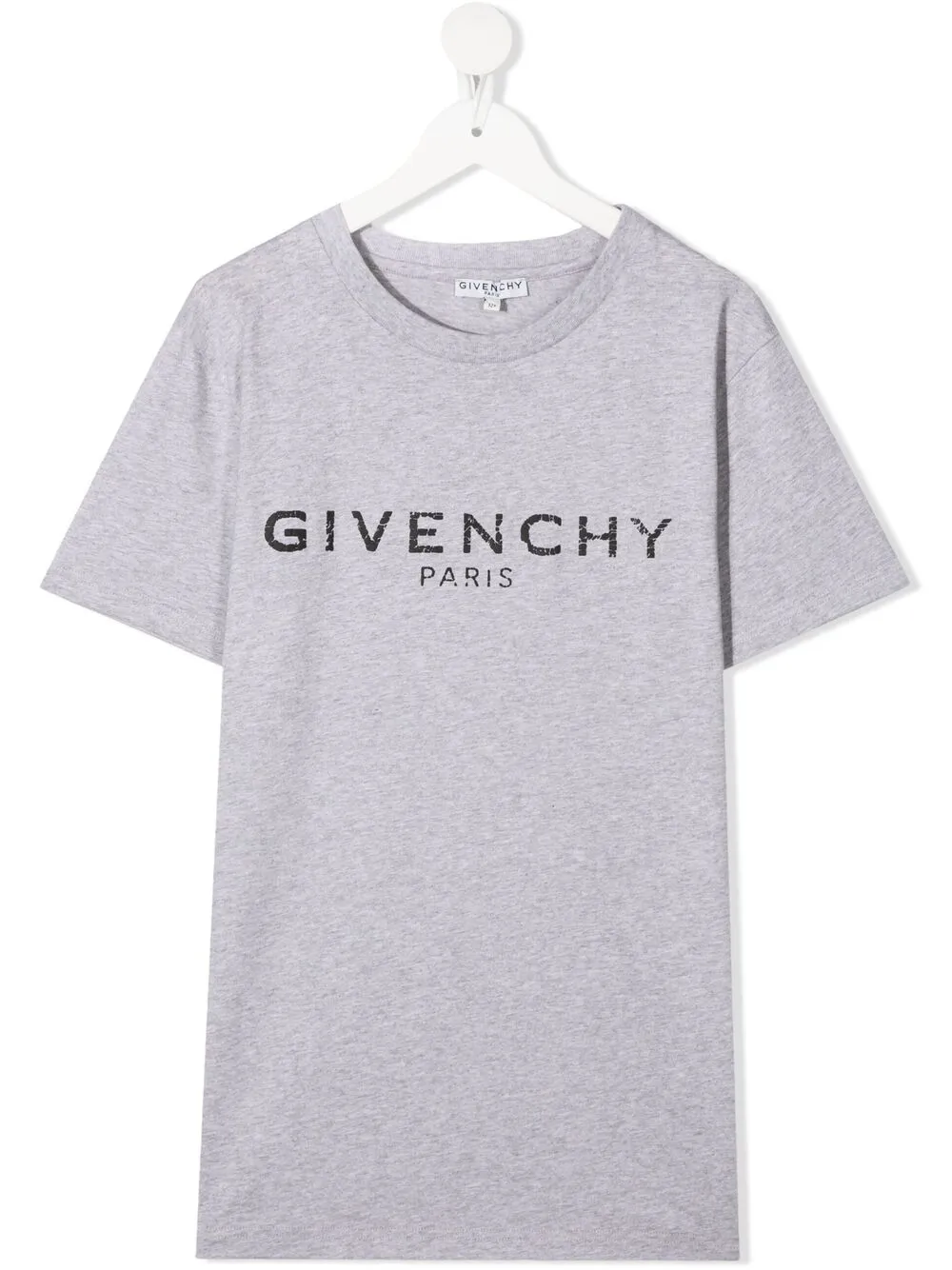 Givenchy Kids playera con logo estampado - Gris