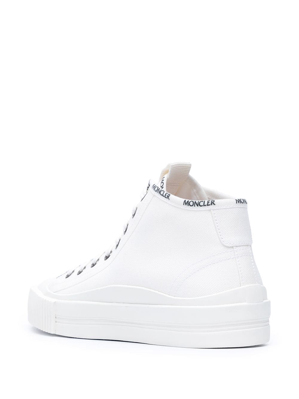 Shop Moncler Lissex High-top Sneakers In White