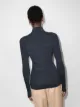 Low Classic Gerippter Rollkragenpullover