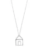 Image 1 of Aliita 9kt white gold house pendant necklace