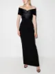 Image 2 of Solace London Rhea off-shoulder twisted gown