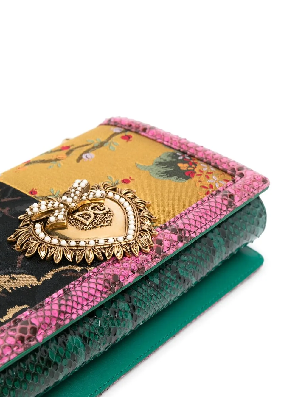 фото Dolce & gabbana сумка на плечо devotion в технике пэчворк