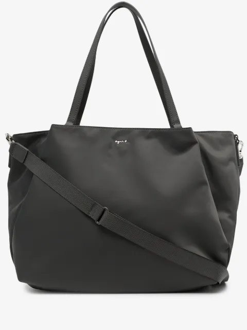 agnès b.  logo-plaque shoulder bag