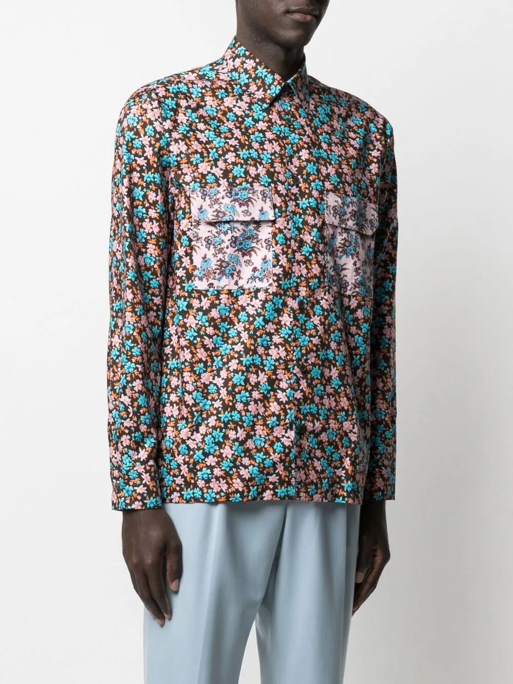 фото Paul smith рубашка на пуговицах с цветочным принтом