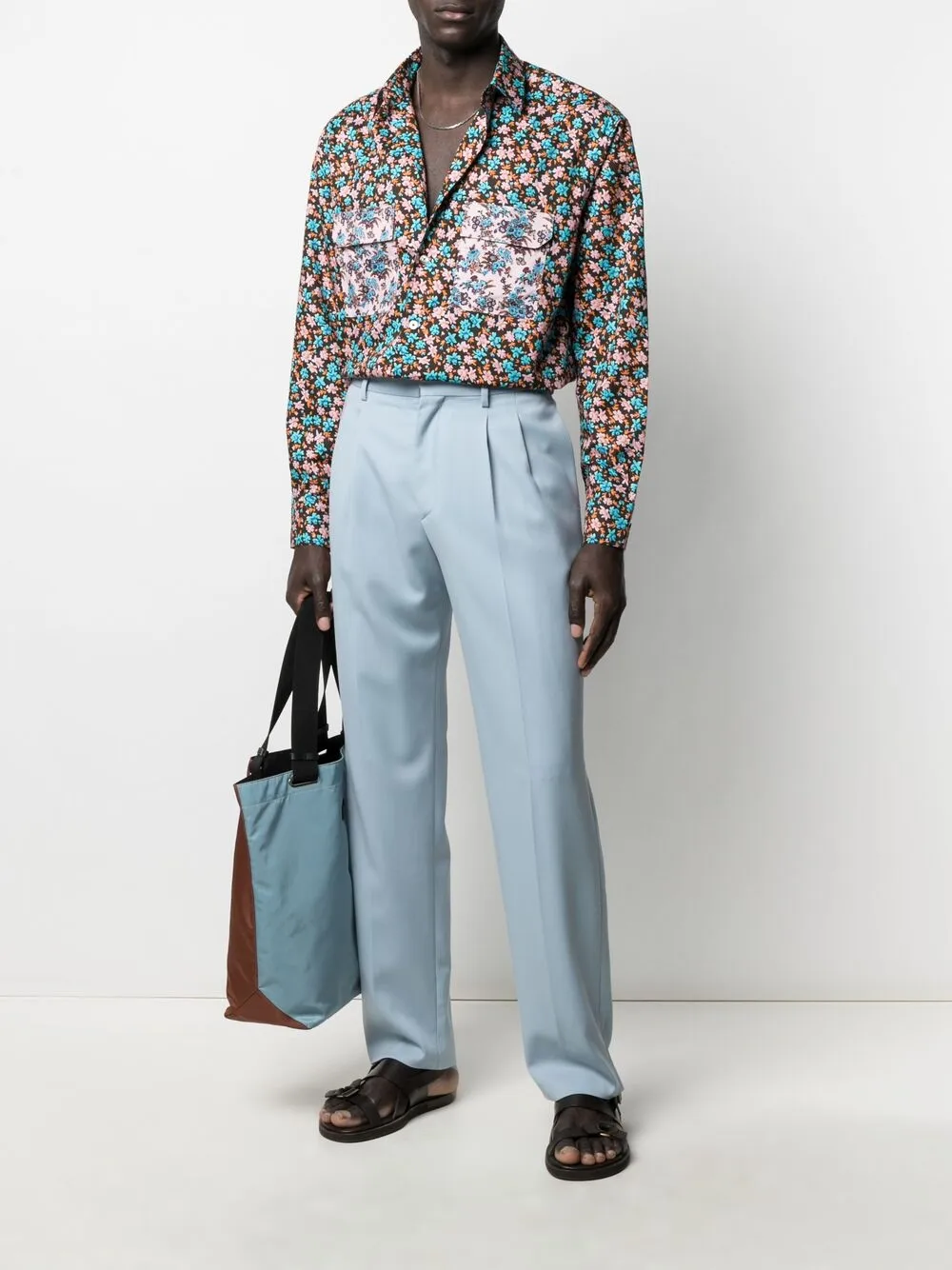 фото Paul smith рубашка на пуговицах с цветочным принтом