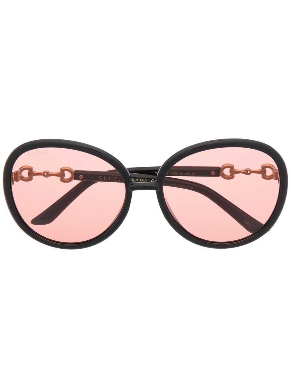 

Gucci Eyewear lentes de sol Horsebit Jackie-O - Negro