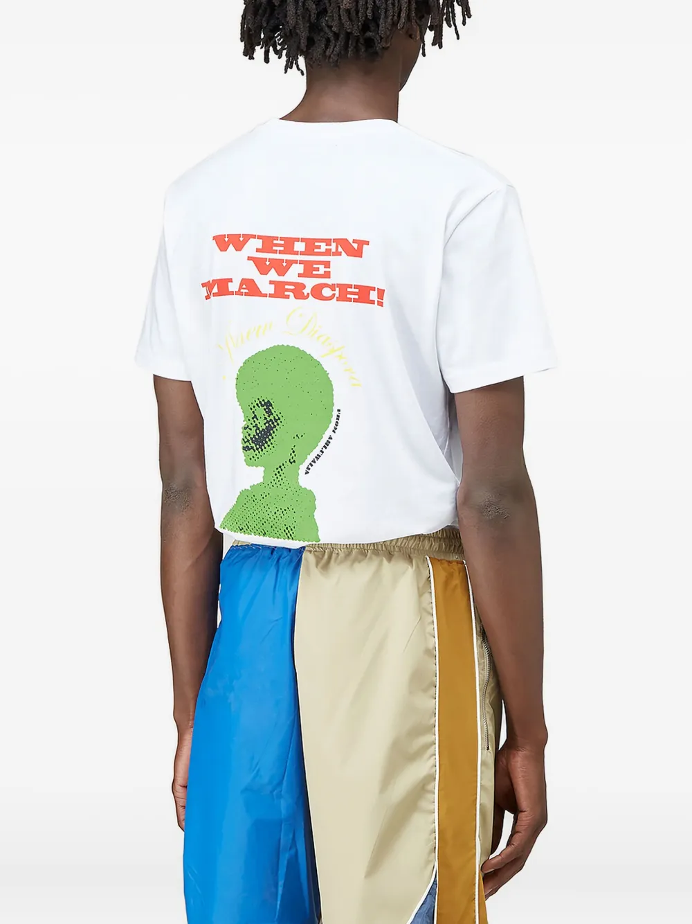 Ahluwalia T-shirt met grafische print Wit