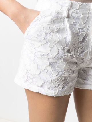 lace-detail high-waisted shorts展示图