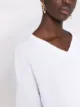 Armani Exchange logo knit V-neck top