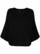 Image 1 of Armani Exchange logo knit V-neck top