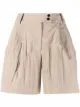Image 1 of Armani Exchange high-waist pleated shorts
