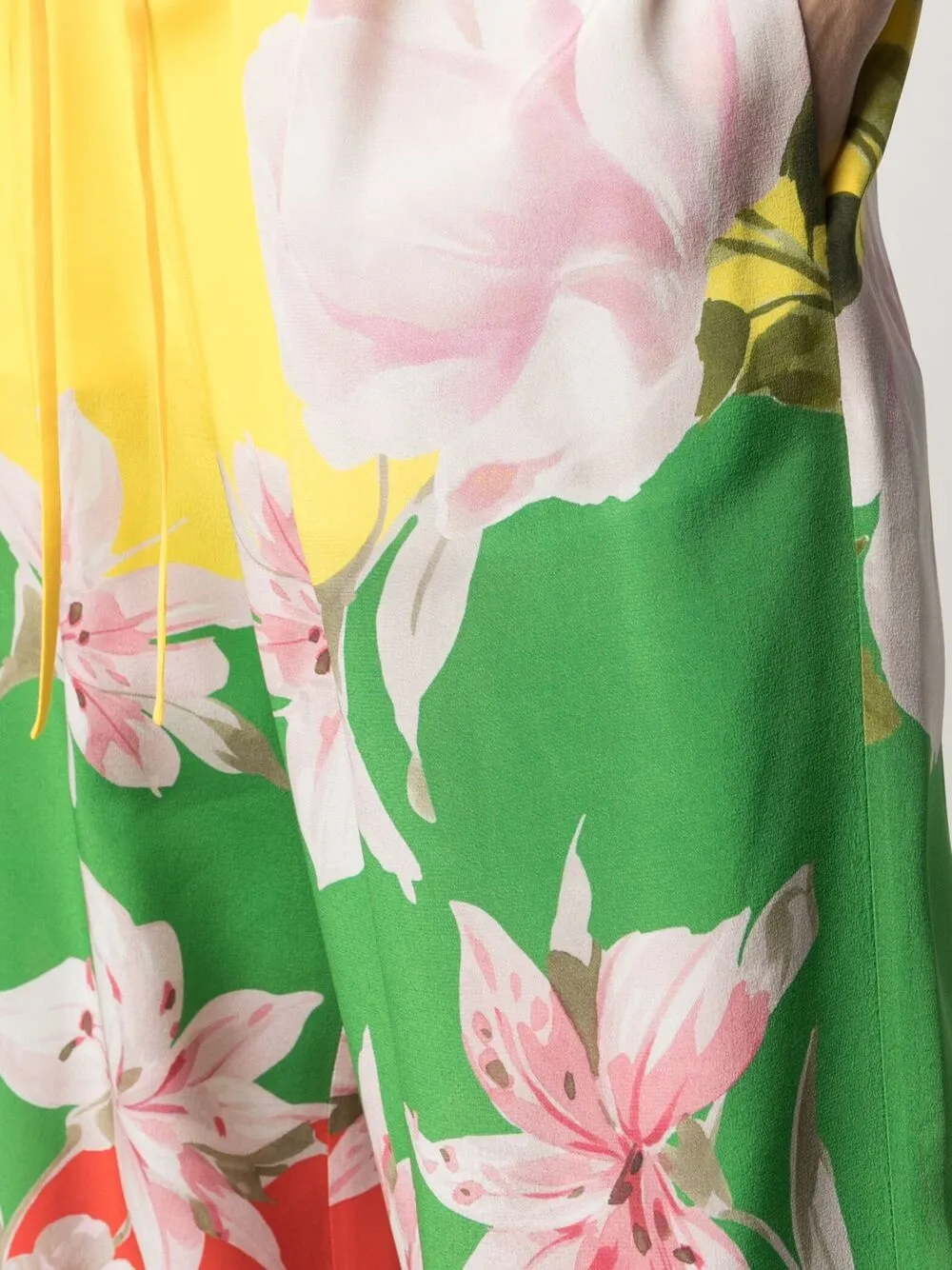 фото Valentino широкие брюки с цветочным принтом