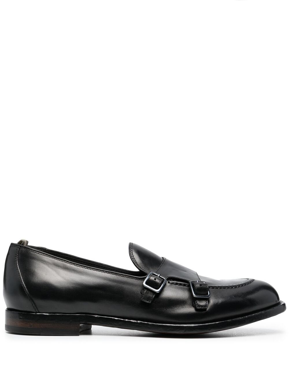 

Officine Creative zapatos monk con dos hebillas - Negro