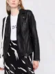 Armani Exchange faux leather biker jacket