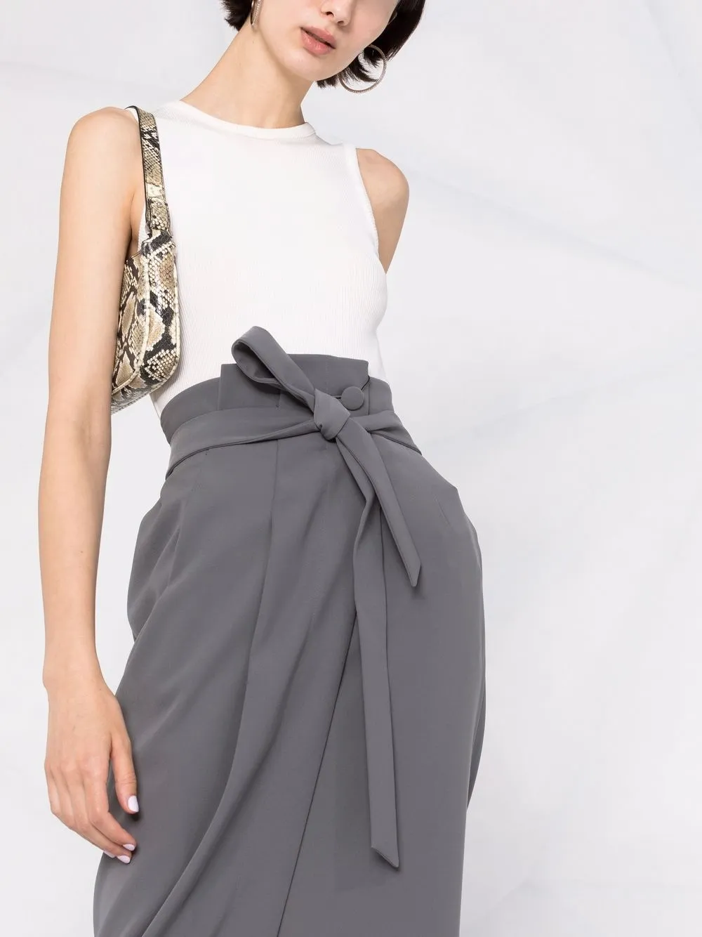 фото Emporio armani юбка с запахом и поясом