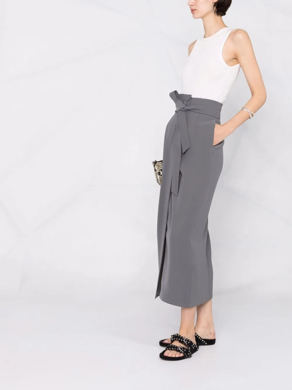 фото Emporio armani юбка с запахом и поясом