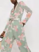Emporio Armani blossom print silk-chiffon jumpsuit