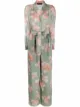 Image 1 of Emporio Armani blossom print silk-chiffon jumpsuit