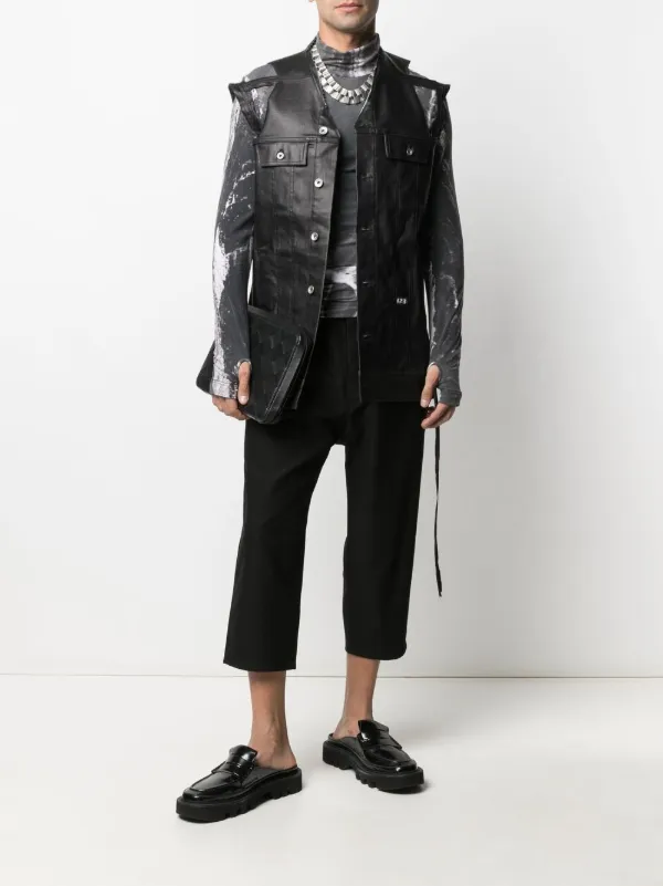 sleeveless trucker jacket