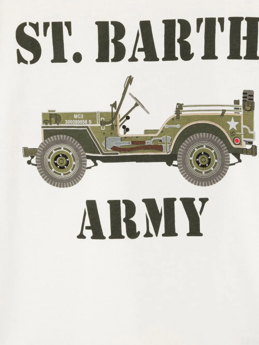 фото Mc2 saint barth kids army t-shirt