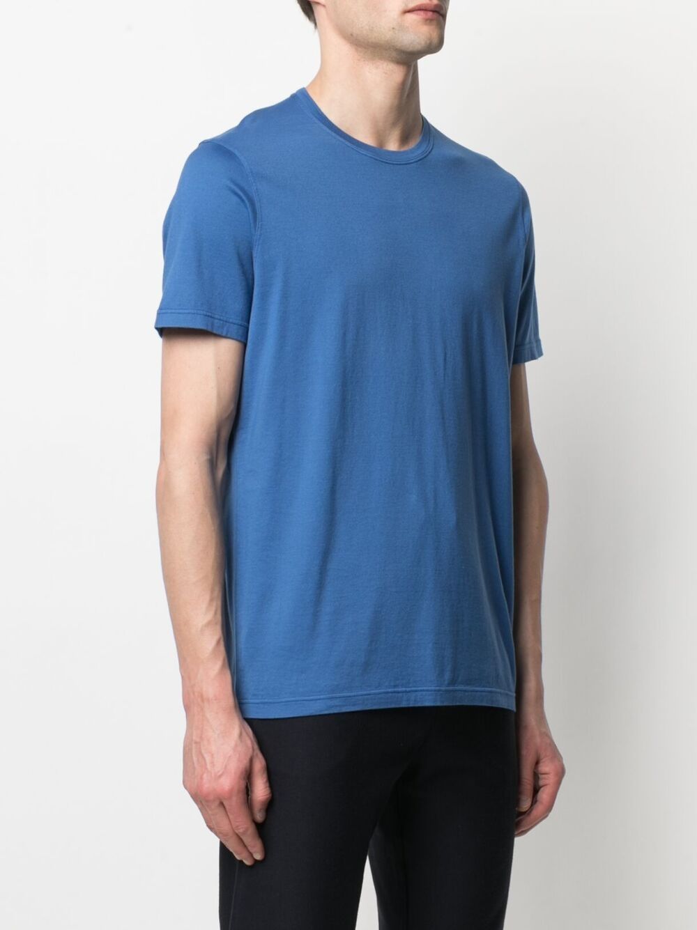 Shop Kiton Round-neck Short-sleeved T-shirt In Blue