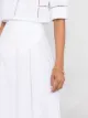 Theory pantalones capri anchos con bordado