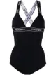 Image 1 of Dolce & Gabbana logo trim swimsuit
