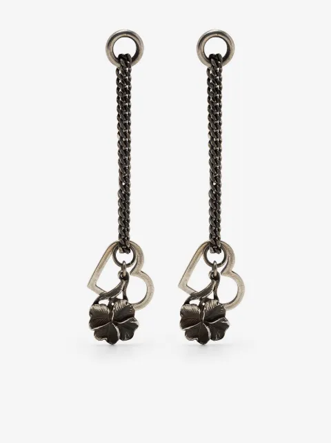 WERKSTATT:MÜNCHEN heart-pendant earrings