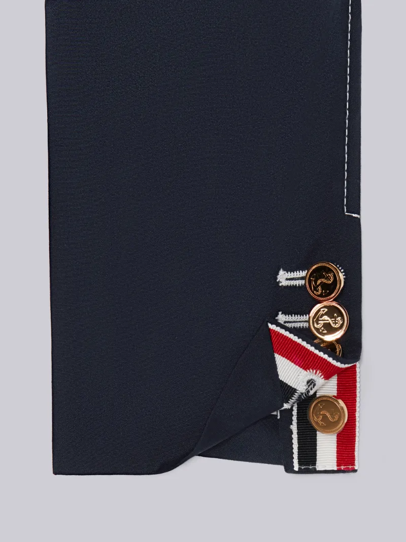 Navy Typewriter Cloth Patch Pocket Sport Coat Thom Browne Official