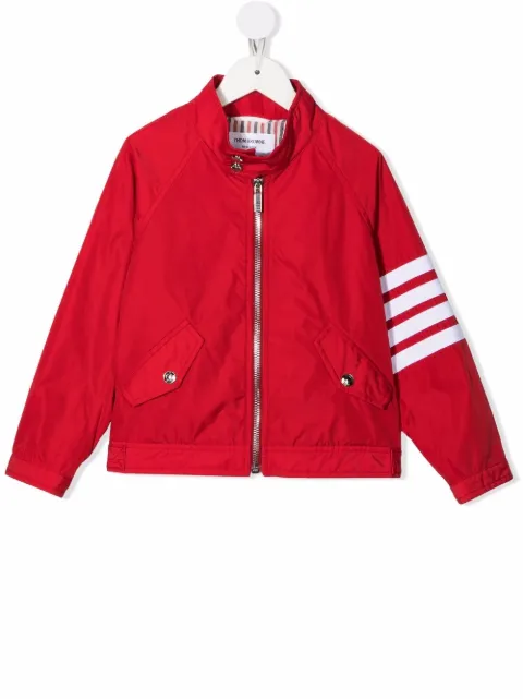 Thom Browne Kids chamarra bomber con motivo 4-Bar